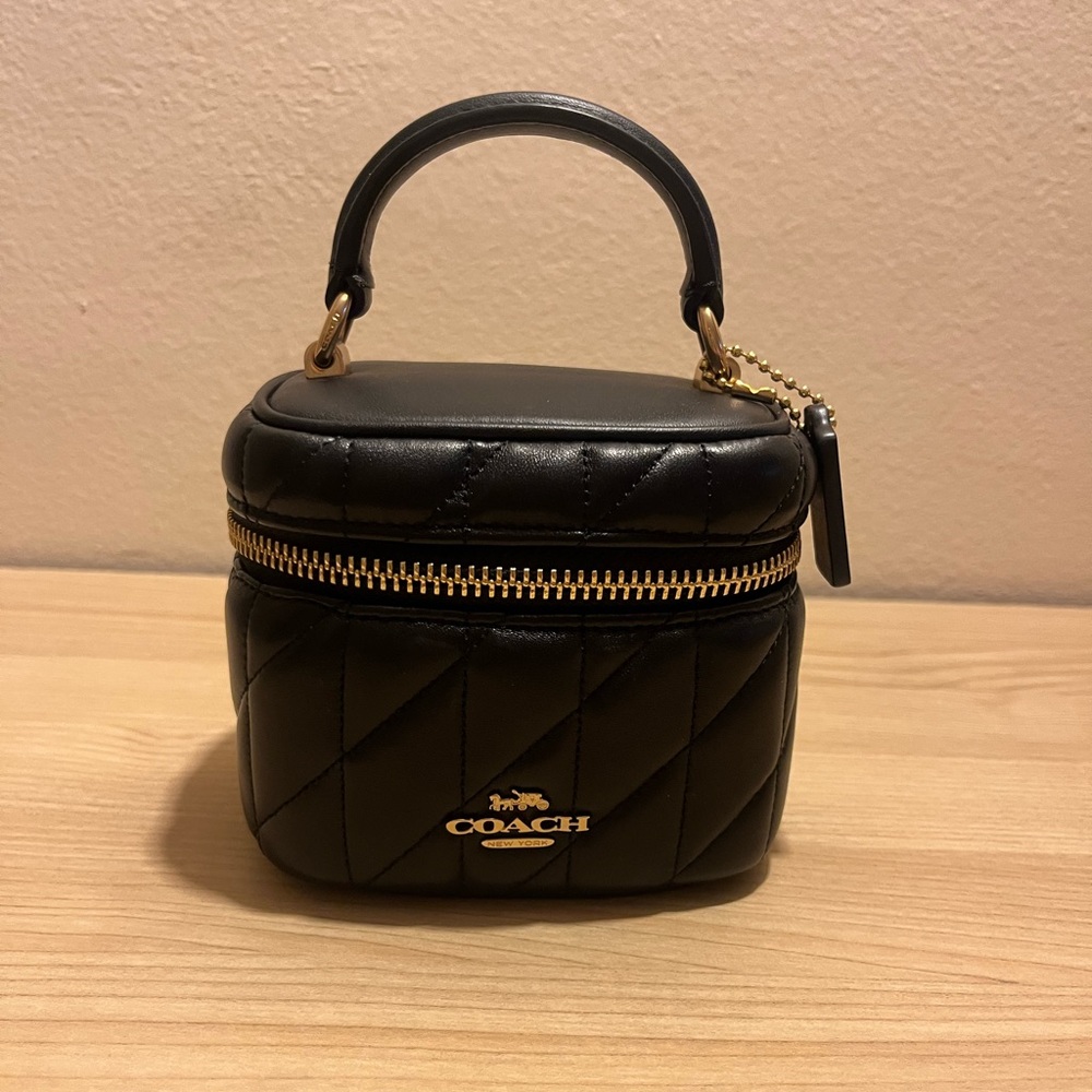 Coach Ava Crossbody Bag with Quilting in Black